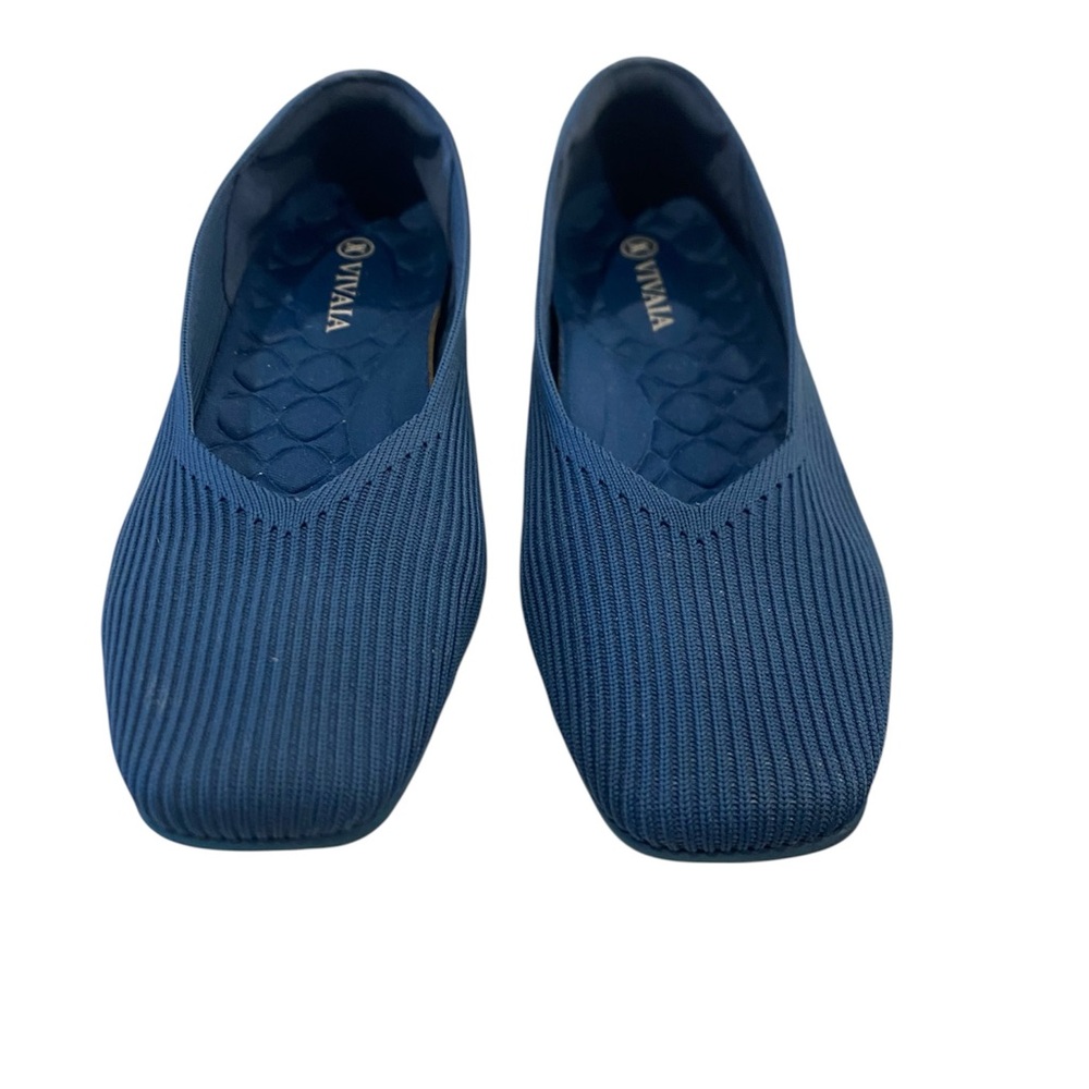 Viviaia Margot Walker Lightweight Square Toe Flats Navy 37 - Picture 3 of 7